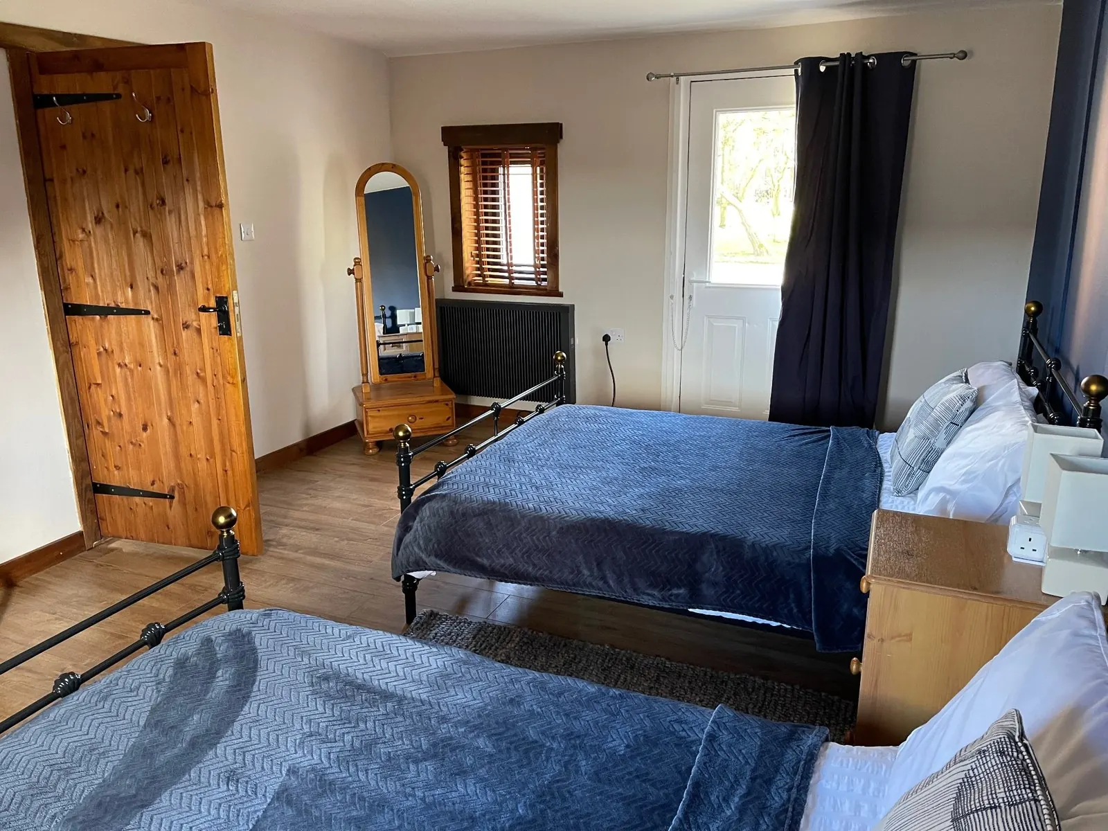 Downstairs bedroom at the end of the barn at The Barn